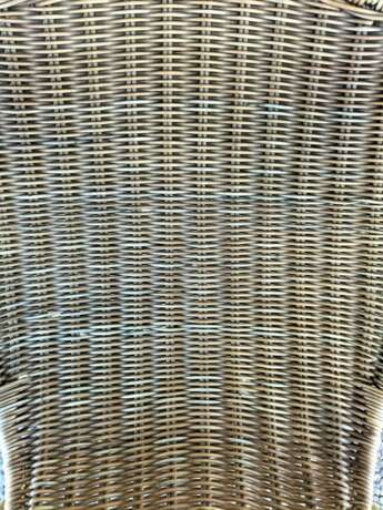 Mid-Century Modern Pair of Wicker Armchairs by Francis Mair Bois naturel Mid-20th century - photo 4