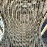 Mid-Century Modern Pair of Wicker Armchairs by Francis Mair Bois naturel Mid-20th century - photo 5