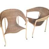 Mid-Century Modern Pair of Wicker Armchairs by Francis Mair Bois naturel Mid-20th century - photo 8
