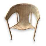 Mid-Century Modern Pair of Wicker Armchairs by Francis Mair Bois naturel Mid-20th century - photo 11