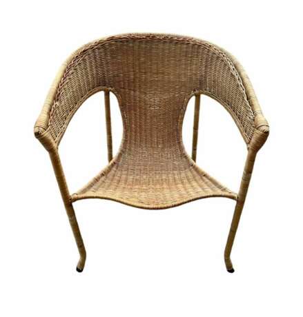 Mid-Century Modern Pair of Wicker Armchairs by Francis Mair Bois naturel Mid-20th century - photo 12