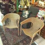 Mid-Century Modern Pair of Wicker Armchairs by Francis Mair Bois naturel Mid-20th century - photo 14