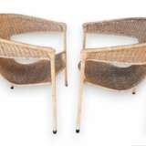 Mid-Century Modern Pair of Wicker Armchairs by Francis Mair Bois naturel Mid-20th century - photo 15