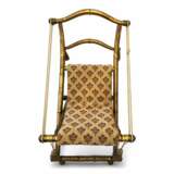 Rare 19th Century Folding Chair in Gilt Wood Napoleon III Period Wood 19th century - photo 2