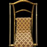 Rare 19th Century Folding Chair in Gilt Wood Napoleon III Period Wood 19th century - photo 4