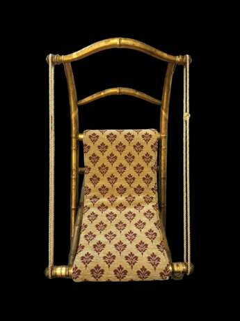 Rare 19th Century Folding Chair in Gilt Wood Napoleon III Period Wood 19th century - photo 4 Rare 19th Century Folding Chair in Gilt Wood Napoleon III Period Wood 19th century - photo 4