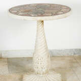 Florentine Pietra Dura Table, sculpted marble base , 19. century - Foto 2