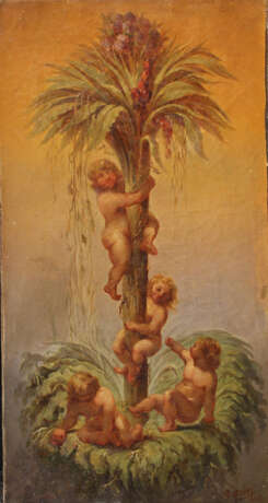 Unknown Artist 19. century, Allegory, oil canvas - Foto 1
