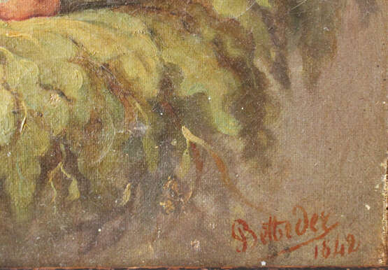 Unknown Artist 19. century, Allegory, oil canvas - Foto 3