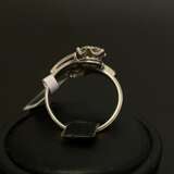 Platinum ring with diamonds and synthetic moissanites Platinum Other style 21th century - photo 3