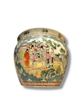 19th Century Aquarium Pot in Porcelain China. Porcelain Asian Art 19th century - photo 2