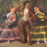 Spanish school 19.century, folk dance, Oil on canvas - photo 3