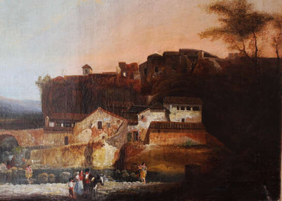 Spanish school, 19.century, Alhambra, oil on Canvas - Foto 2
