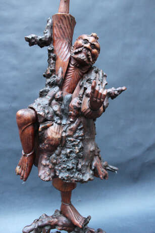 Large Chinese wood carved sculpture, with roots, Qing Dynasty - Foto 3