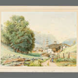 Austrian school 19.century, alpine landscape, watercolour on paper - фото 1