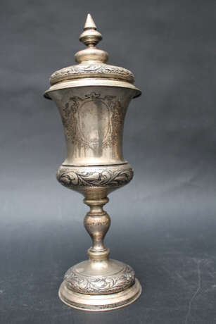 silver Goblet with lid, 19.century - Foto 2