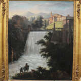 Italian Artist around 1800, waterfall, oil canvas, framed - фото 1