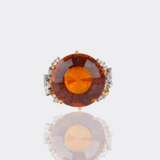 Juwelier Wilm. Außergewöhnlicher Vintage Citrin Brillant Ring. - photo 4