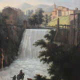 Italian Artist around 1800, waterfall, oil canvas, framed - фото 2