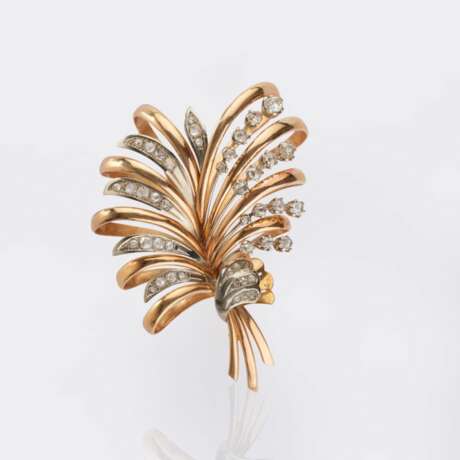 Vintage Diamant Brosche 'Blütenstrauch'. - photo 1