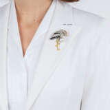 Perl Diamant Brosche 'Flamingo'. - photo 2