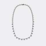 Collier 'Herz an Herz' mit Saphir Diamant-Besatz. - фото 2
