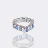Tamara Comolli. Signature Memoire Drop Ring Blue Sapphires. - photo 3