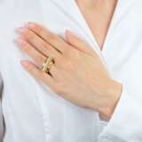 Carl Dau. Großer Solitär Goldring. - фото 4