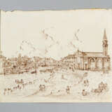 Venetian school, Canal, black ink on paper 18./19.century - Foto 1
