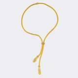 Lalaounis. Langes Goldcollier mit Schlangenköpfen. - фото 1