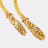 Lalaounis. Langes Goldcollier mit Schlangenköpfen. - фото 4