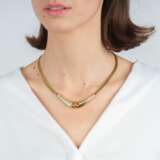 Goldcollier mit Citrin und Brillanten. - photo 4