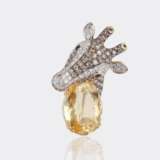 Citrin Brillant Brosche 'Giraffe'. - Foto 2