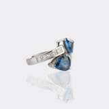 Saphir Diamant Ring 'Moi-et-Toi'. - photo 2