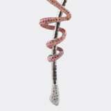 Modernes zweiteiliges Serpent-Schmuckset mit Pink-Saphiren und Brillanten. - фото 3