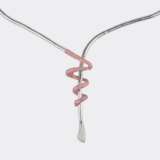 Modernes zweiteiliges Serpent-Schmuckset mit Pink-Saphiren und Brillanten. - фото 4