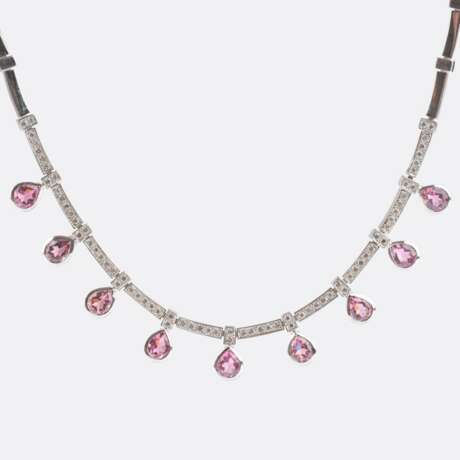 Pink-Turmalin Brillant Collier. - фото 1