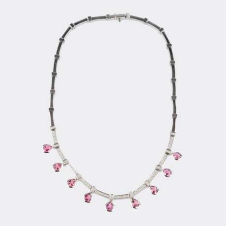 Pink-Turmalin Brillant Collier. - фото 2
