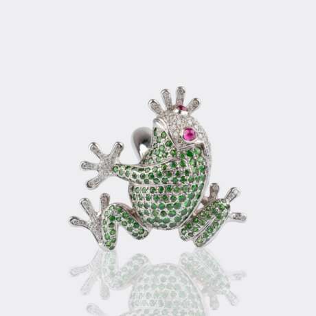 Peridot Brillant Ring 'Frosch'. - photo 2 Peridot Brillant Ring 'Frosch'. - photo 2