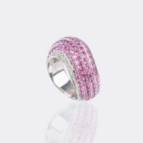 Pink-Saphir Brillant Ring. - photo 1