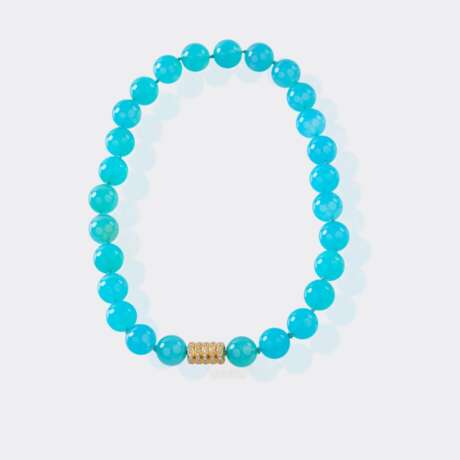 Kugelcollier mit Brillant Patentschließe. - фото 1