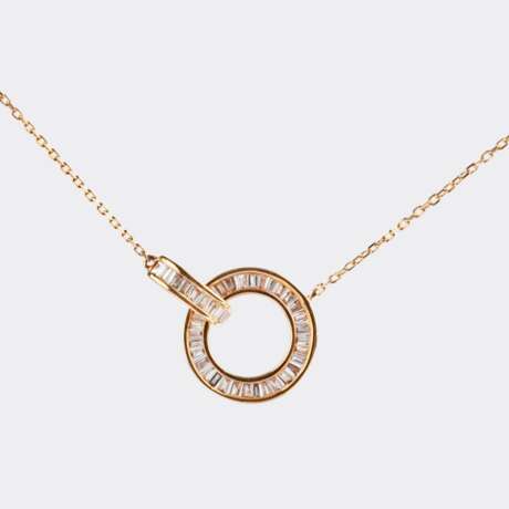 Zierlicher Diamant Anhänger an Kette. - photo 1