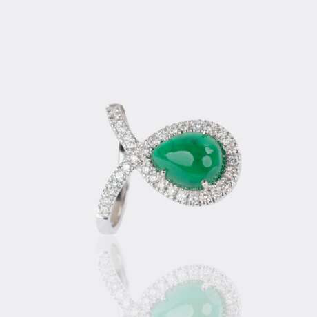 Smaragd Brillant Ring. - photo 3