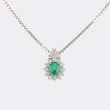 Smaragd Brillant Ring mit passendem Anhänger. - photo 2