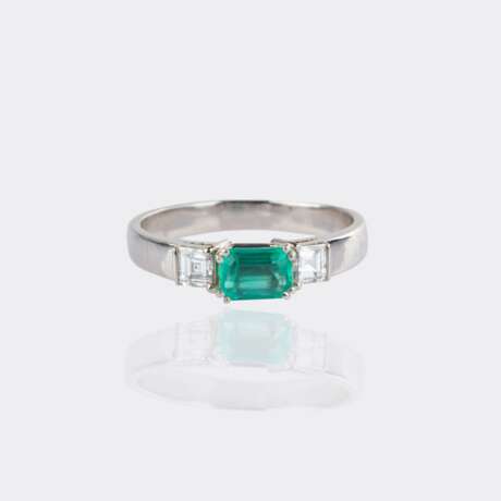 Smaragd Diamant Ring. - фото 1