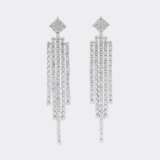 Paar langer Brillant Ohrhänger. - photo 1