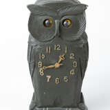 Eye turning clock, owl, wood carved, original movement, 20.century - фото 1