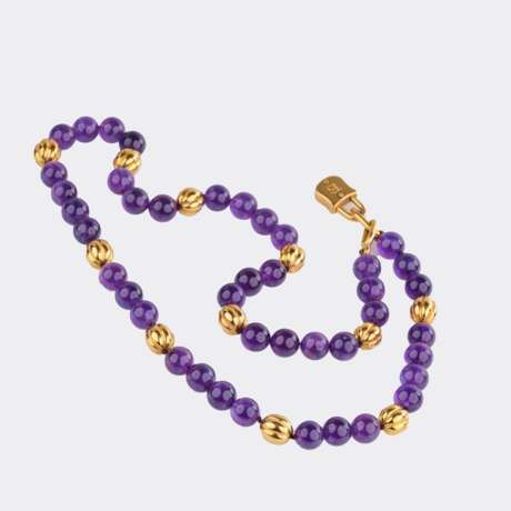 Juwelier Wilm. Amethyst Gold Collier. - фото 2