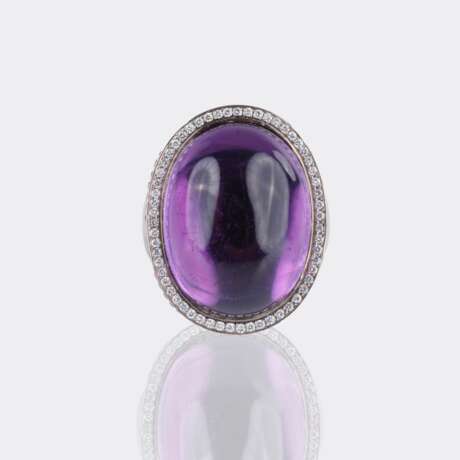 Kirsten Ehhalt. Amethyst Cocktailring mit Brillanten. - фото 1