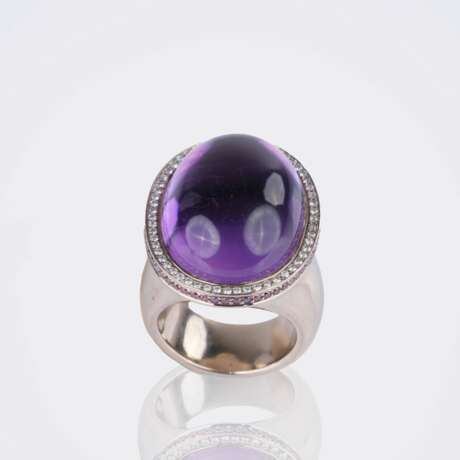 Kirsten Ehhalt. Amethyst Cocktailring mit Brillanten. - фото 3